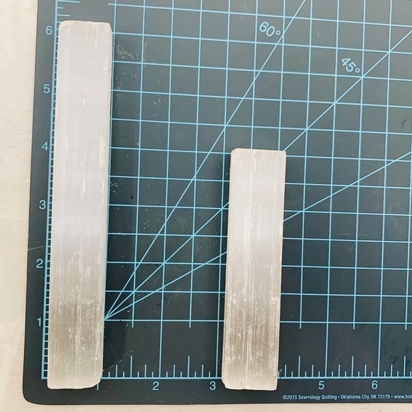 Selenite 6” x .75” Sticks - 2 Per Order - Picture 5 of 6